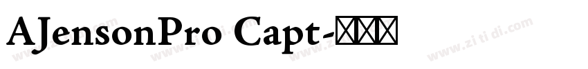 AJensonPro Capt字体转换